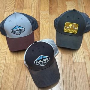 THREE Patagonia Trucker Hats